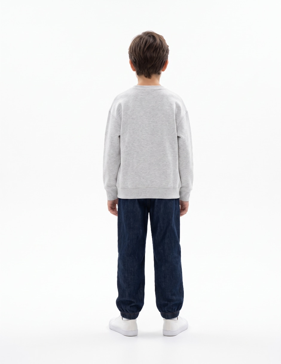 Jeans Amplio lavado denim para niño 2