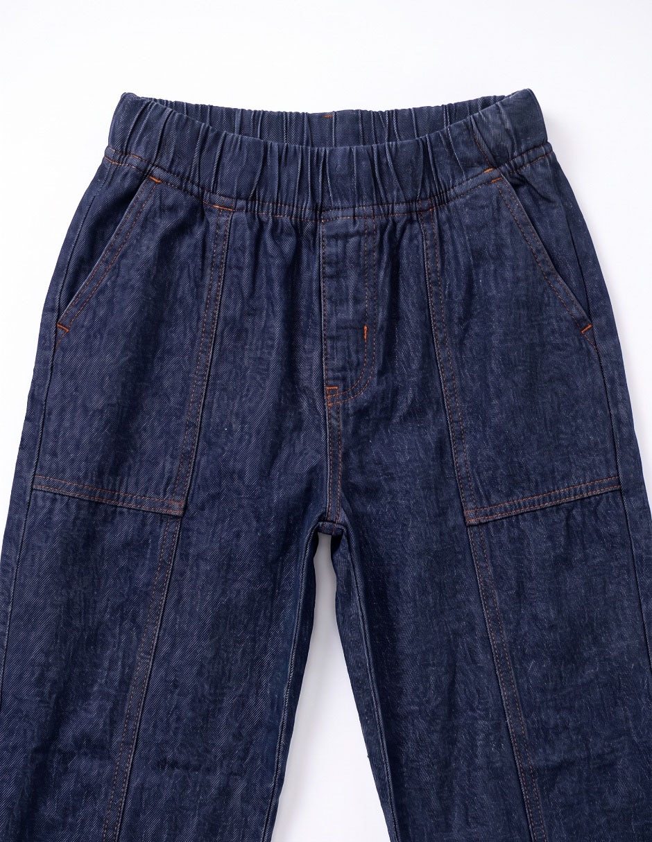 Jeans Amplio lavado denim para niño 5