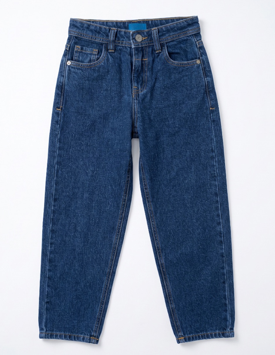 Jeans straight lavado denim para niño 3