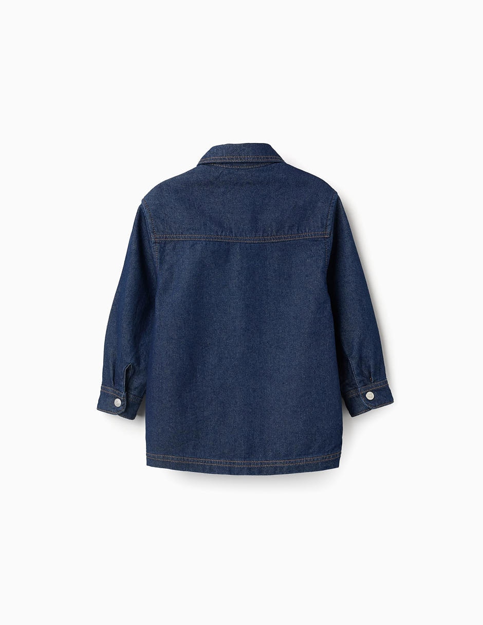 Camisa casual de algodón manga larga para niño 2