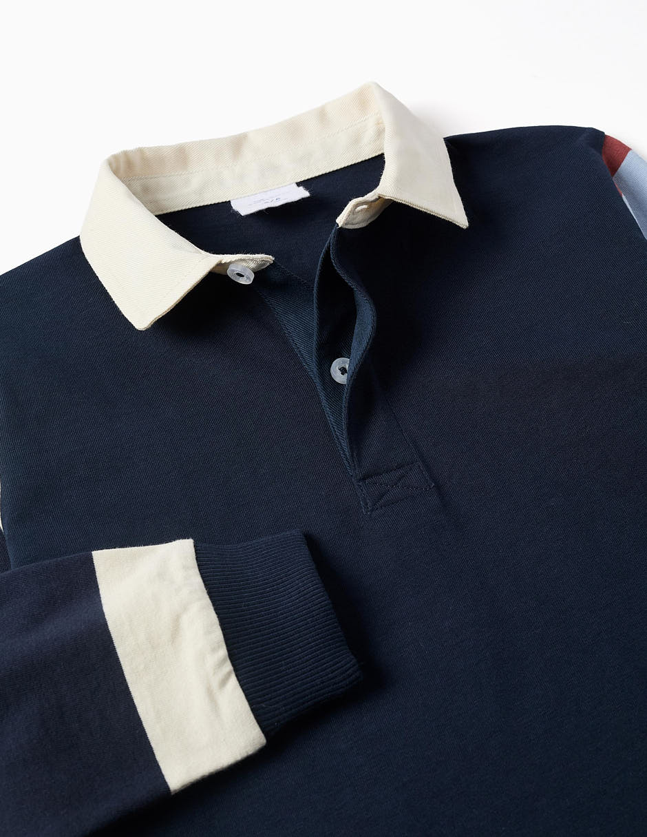 Playera tipo polo Zy Kids de algodón para niño 3