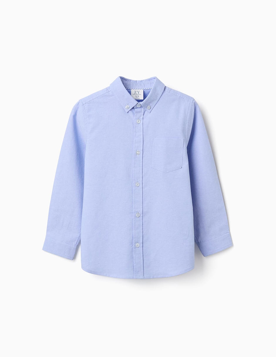 Camisa de vestir Zy Kids de algodón manga larga para niño