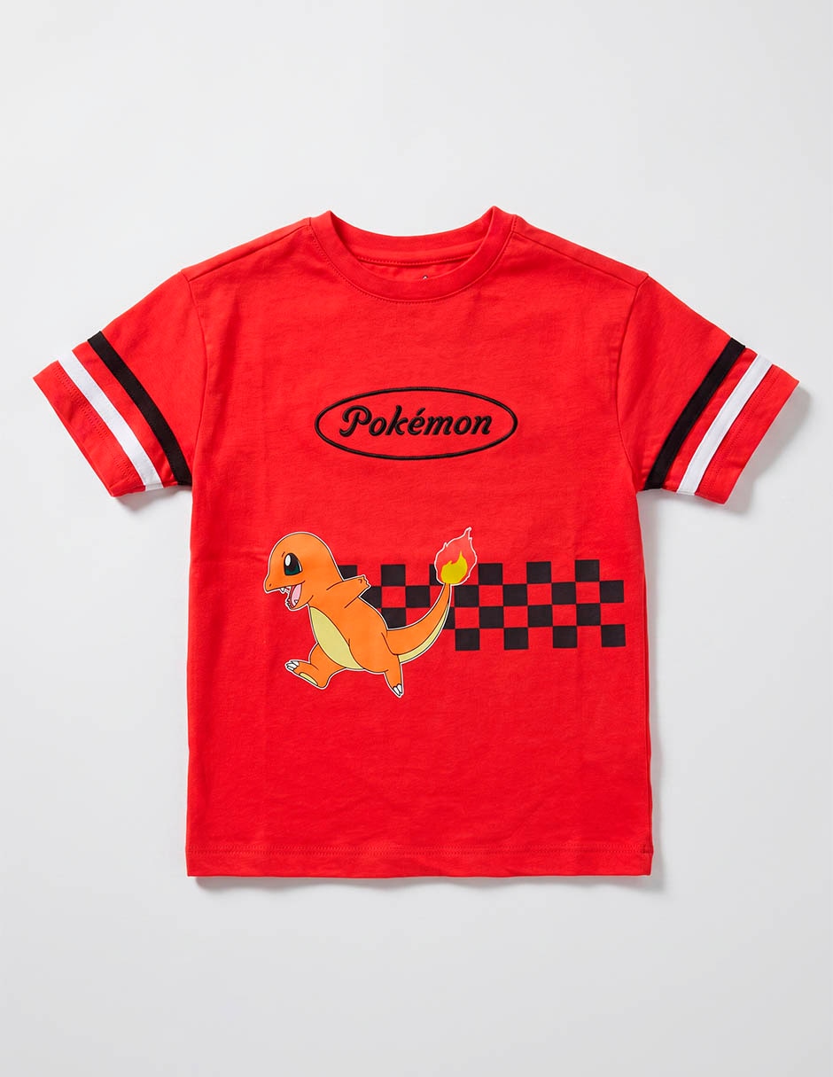 Playera charmander manga corta para niño Playera charmander manga corta para niño