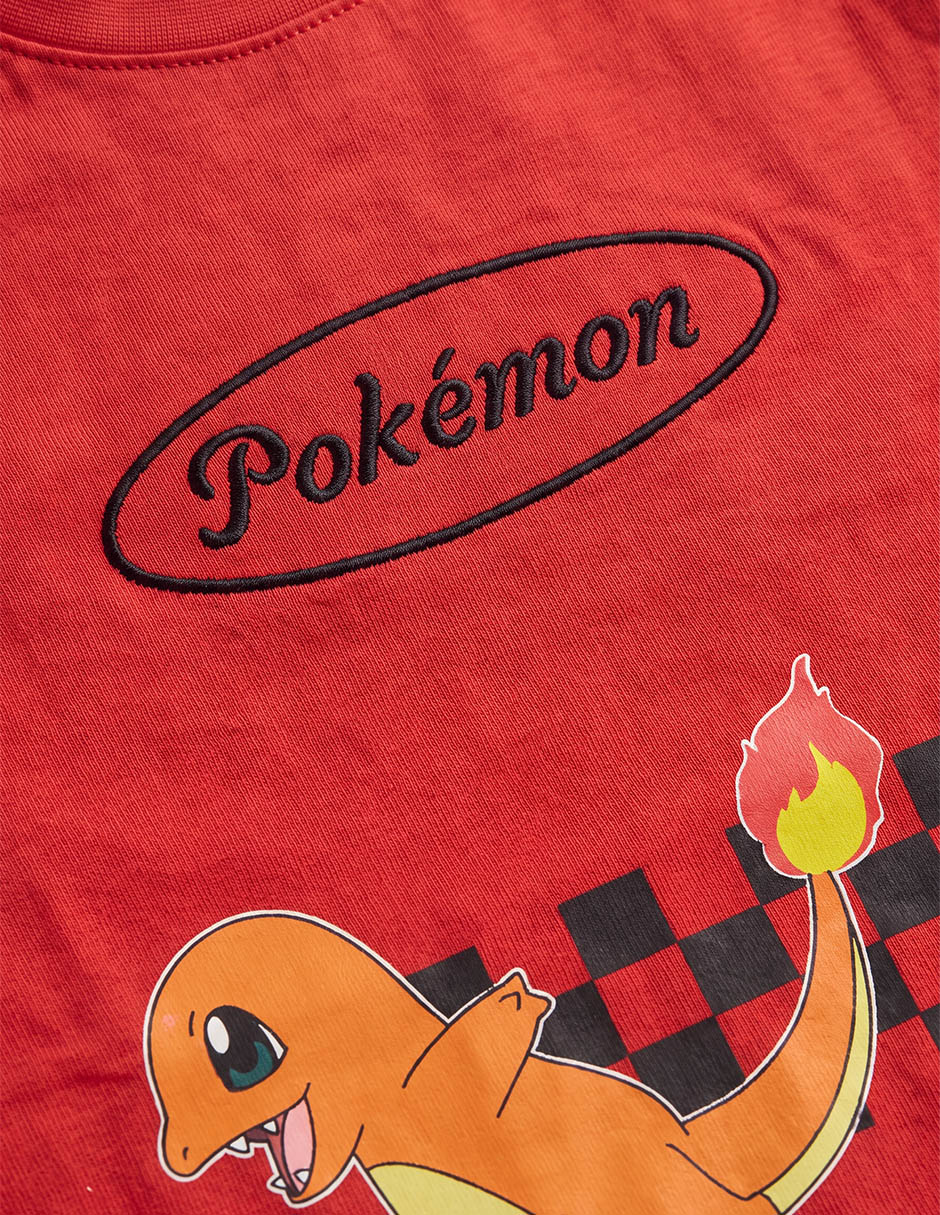 Playera charmander manga corta para niño 3