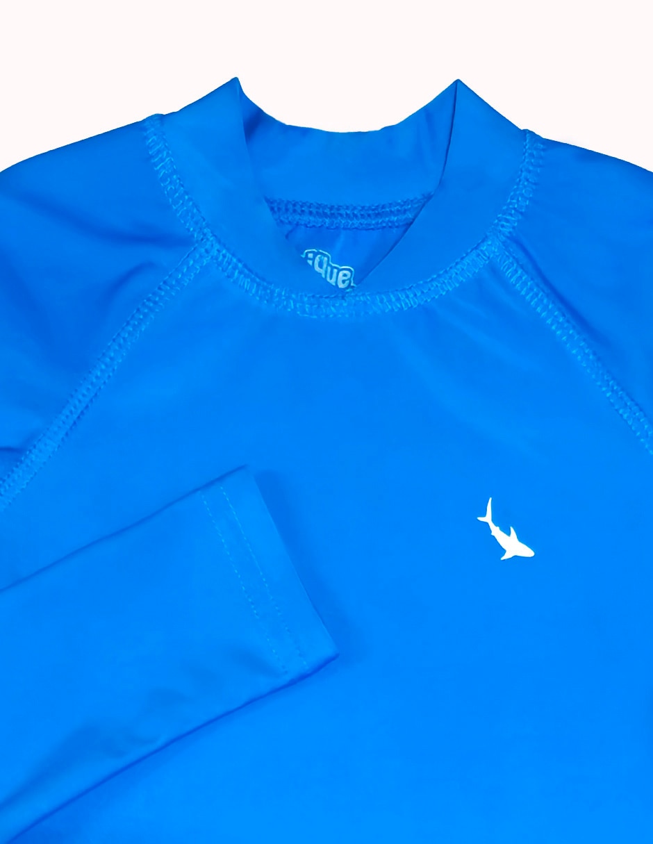 Wetshirt/wetsuit estampado liso para niño 4