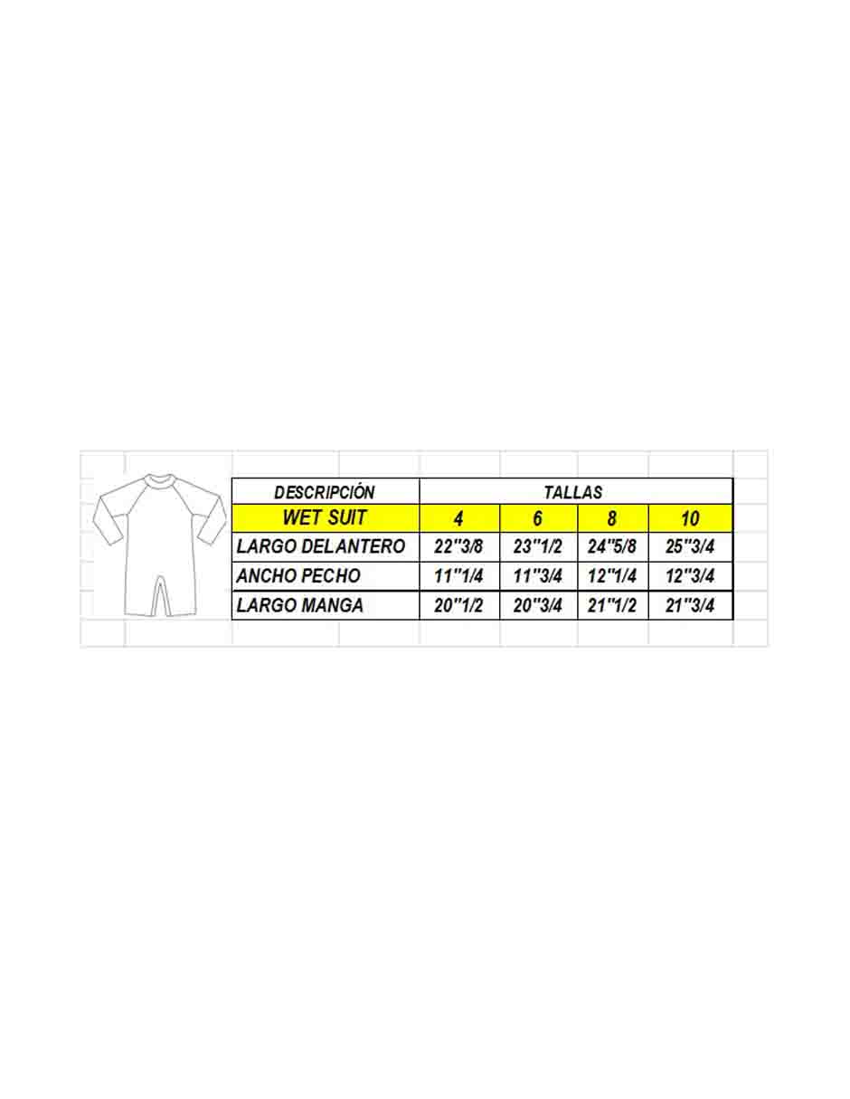Wetsuit estampado para niño 4
