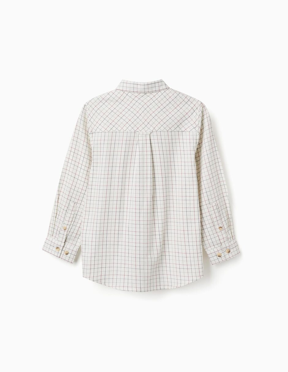 Camisa casual de algodón manga larga para niño 2
