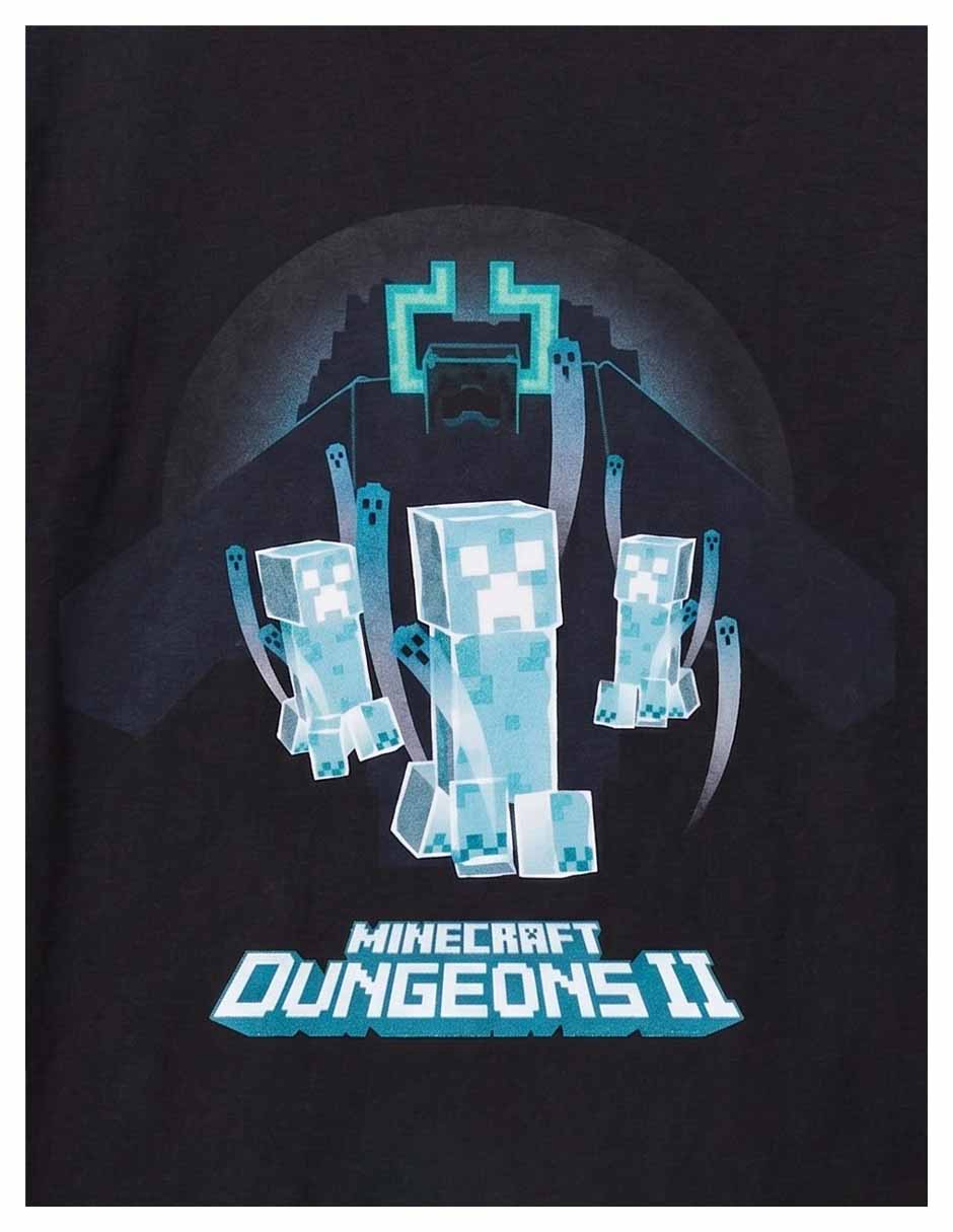 Playera minecraft manga corta para niño