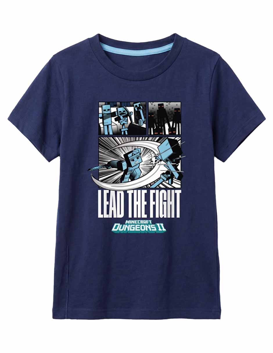 Playera minecraft manga corta para niño Playera minecraft manga corta para niño
