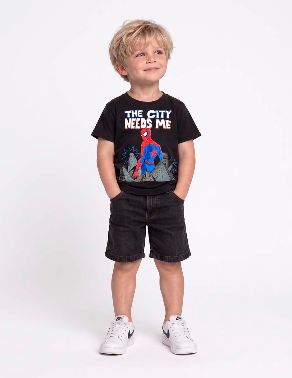 Set playera/Playera Marvel manga Corta para Infantil Niño Set playera/Playera Marvel manga Corta para Infantil Niño