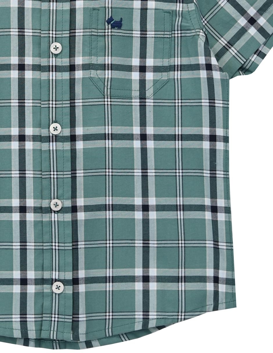 Camisa casual de algodón manga corta para niño 3