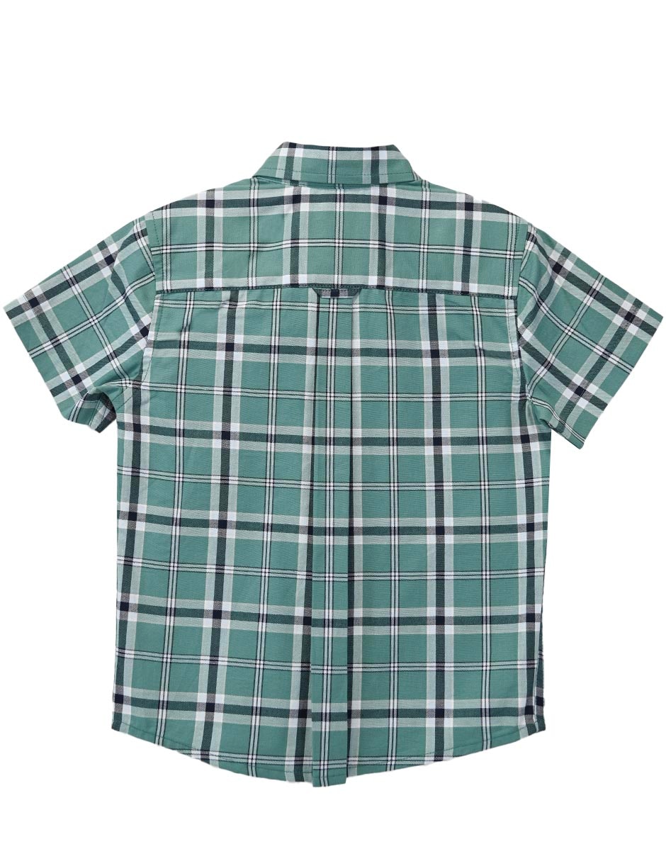 Camisa casual de algodón manga corta para niño 2