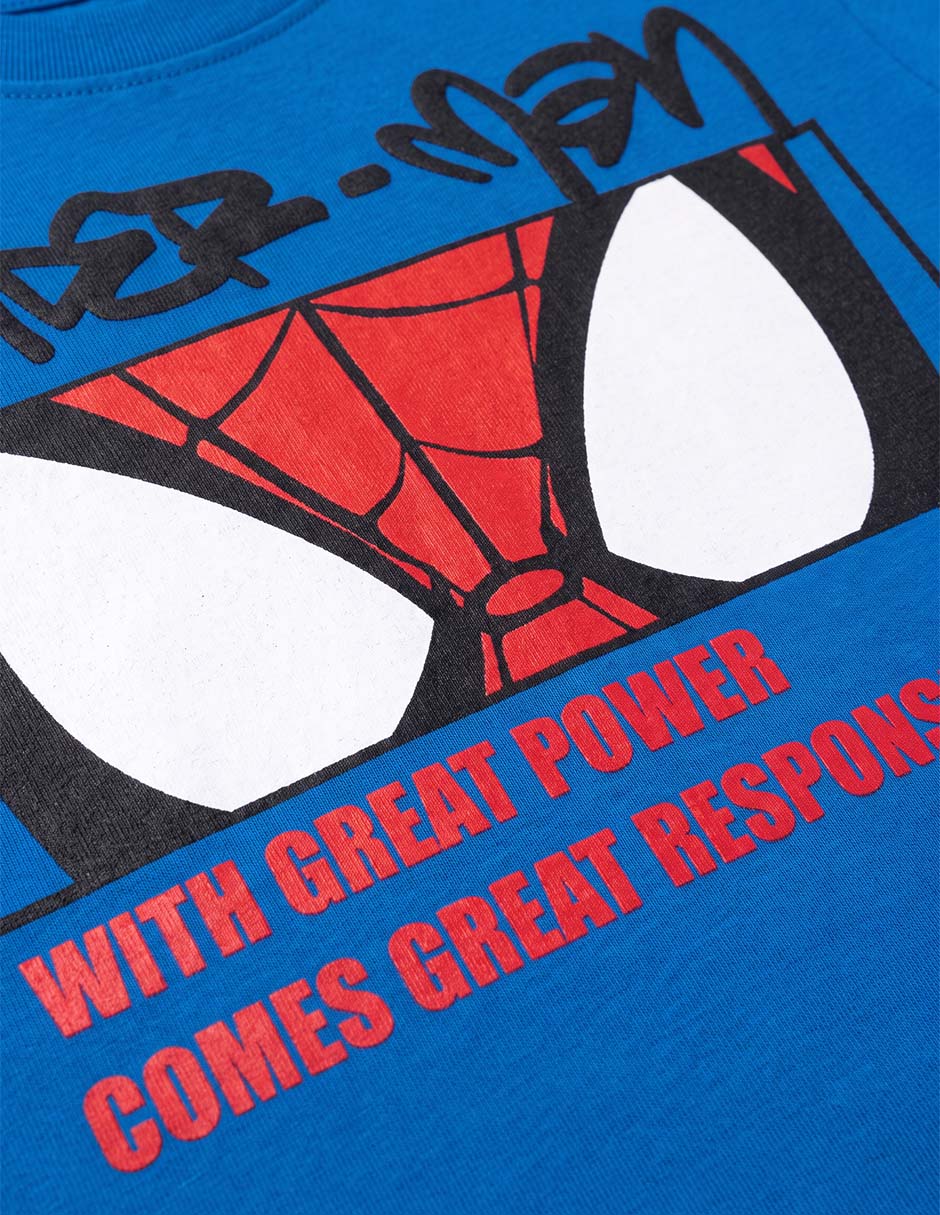 Playera Marvel Spiderman manga corta para niño 4