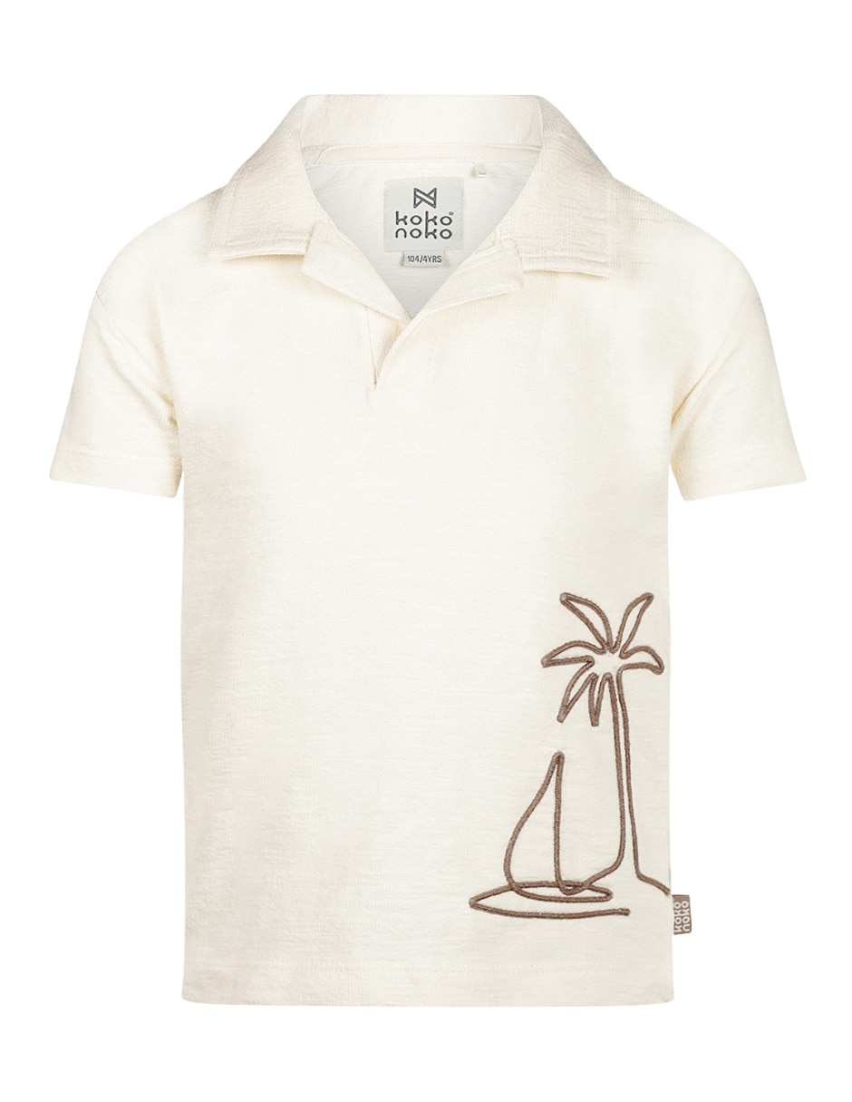 Playera tipo polo de algodón para infantil niño Playera tipo polo de algodón para infantil niño
