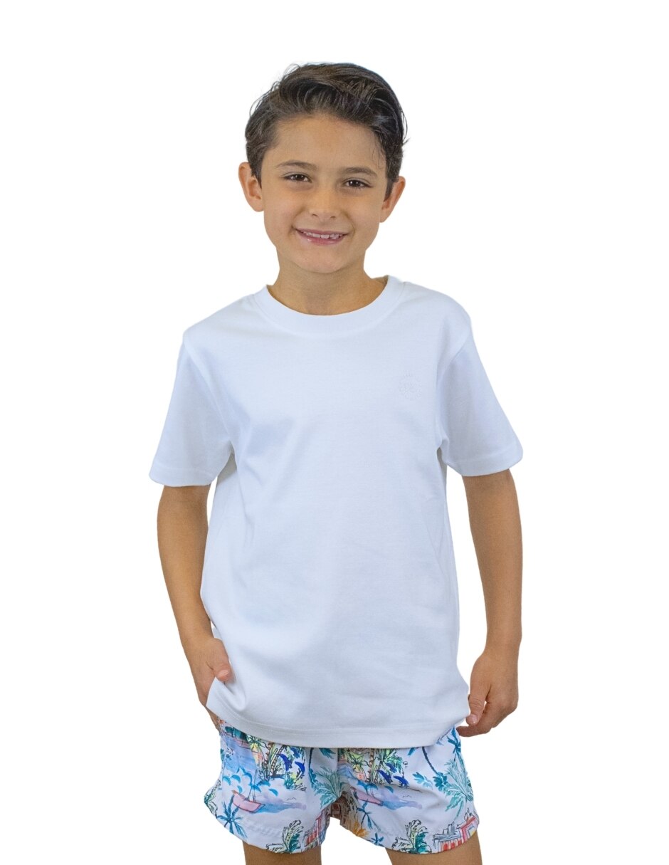 Playera manga corta para infantil niño