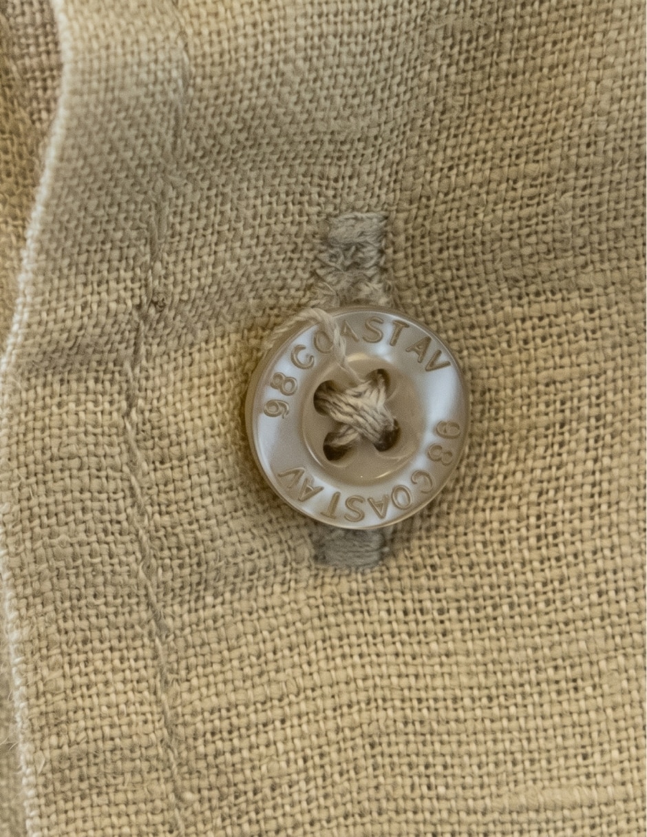 Camisa playa de lino manga larga para infantil niño 3