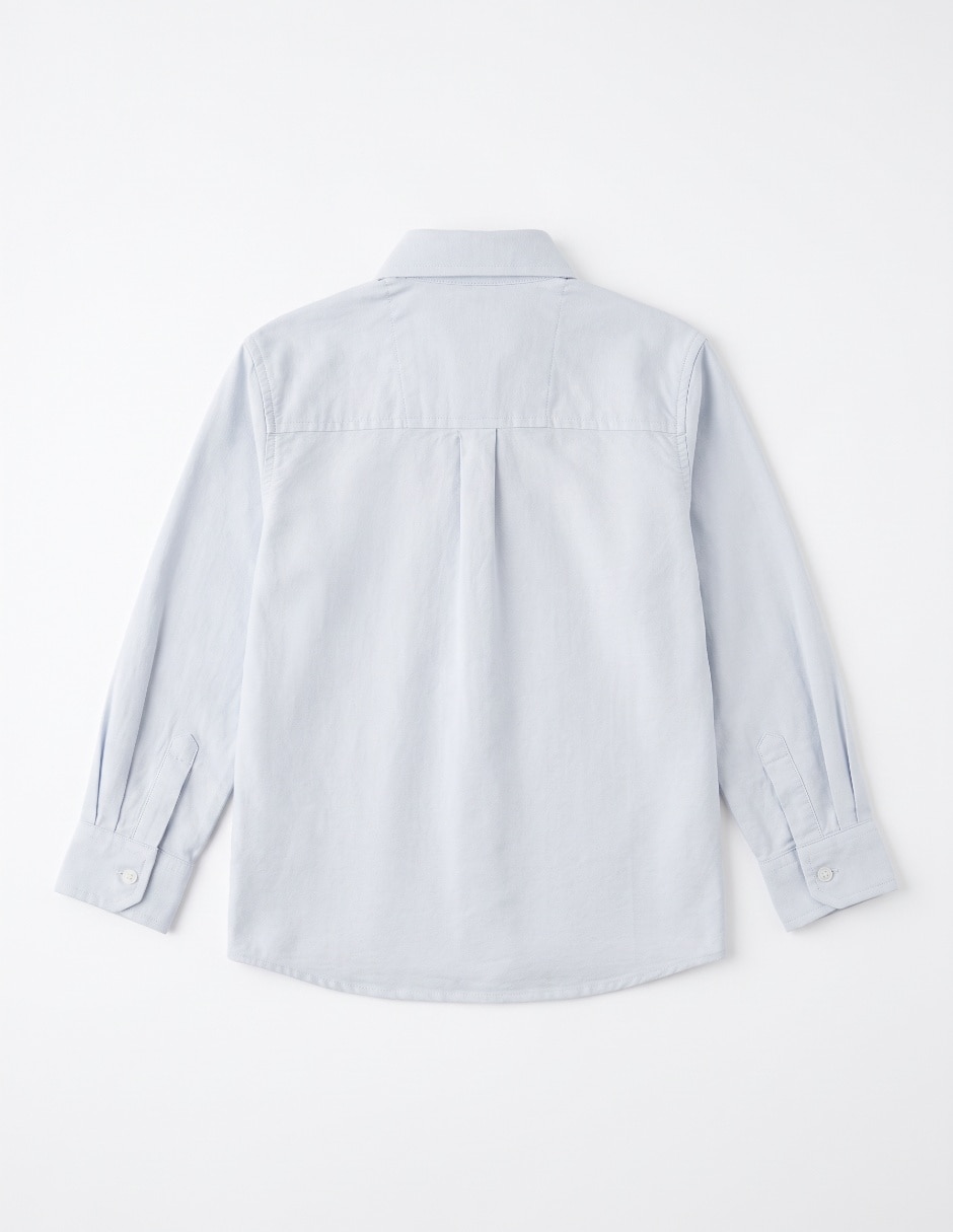 Camisa casual de algodón manga larga para niño 2