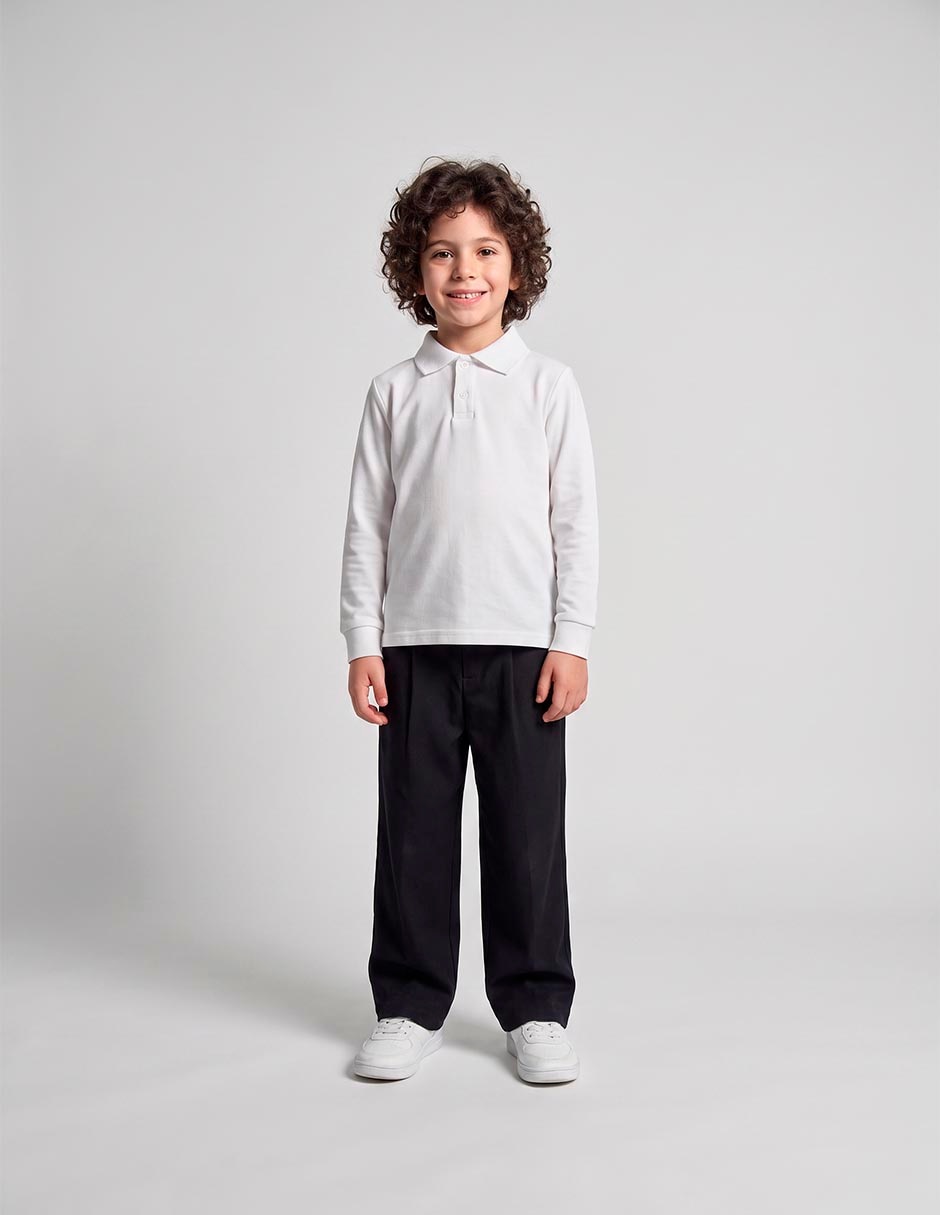 Playera tipo polo para niño 1