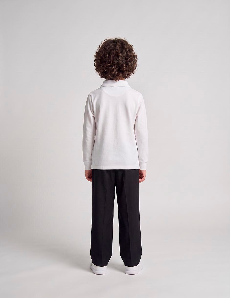 Playera tipo polo para niño 5