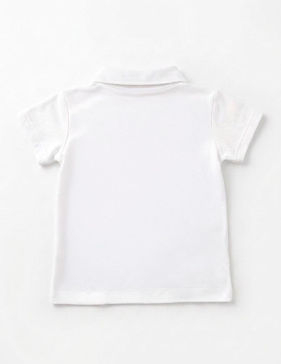 Playera tipo polo de algodón para niño 3