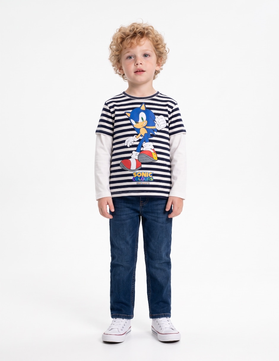 Playera manga larga para Niño Playera manga larga para Niño