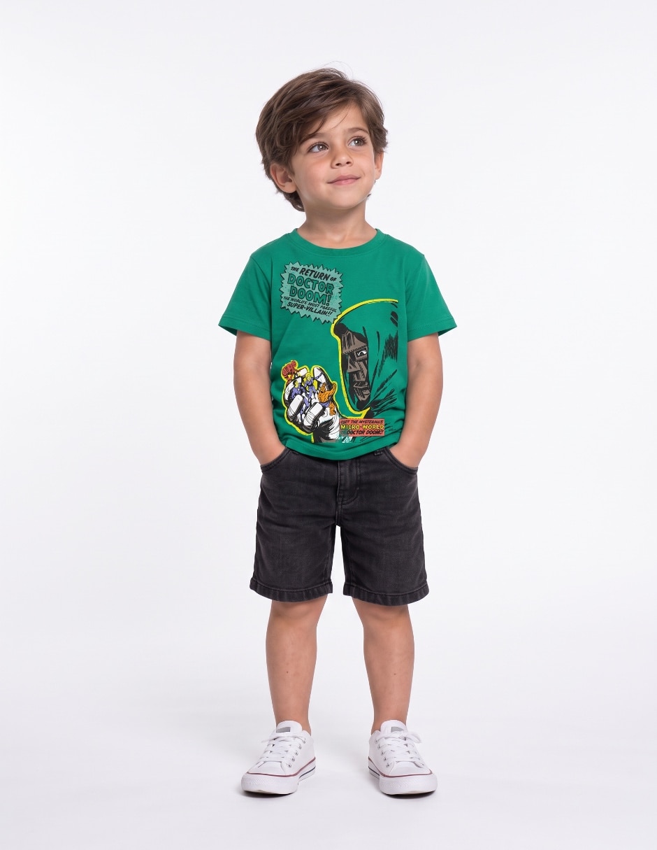 Playera manga corta para niño Playera manga corta para niño