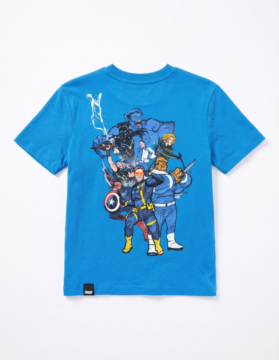 Playera Avergers, X-men y Los 4 Fantásticos manga corta para niño 4
