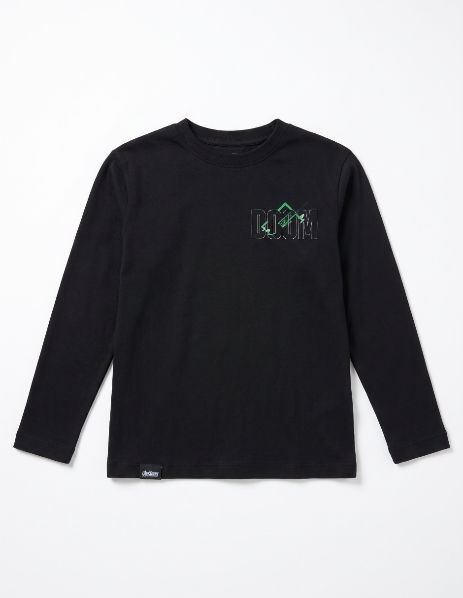 Playera Dr. Doom manga larga para niño 3