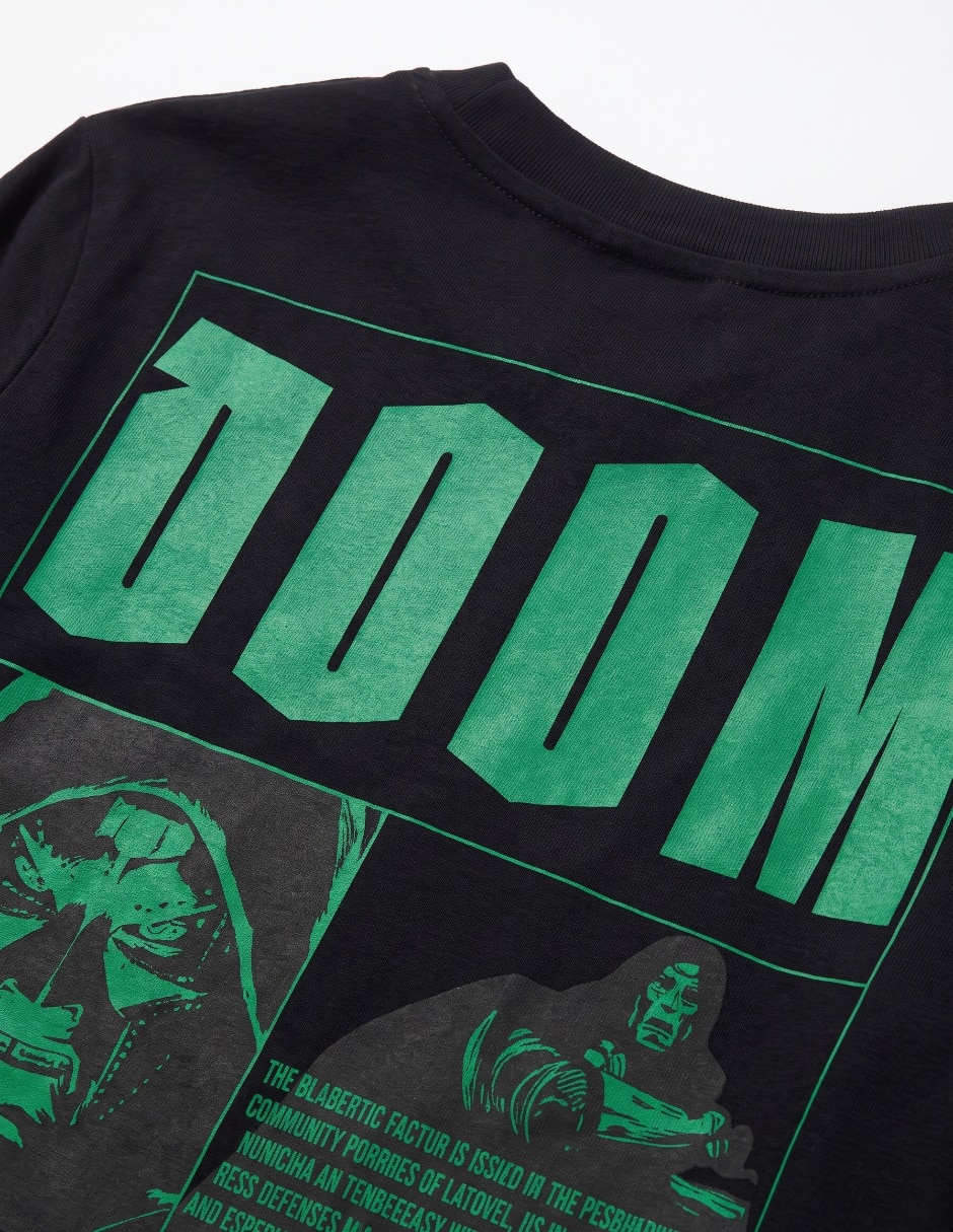 Playera Dr. Doom manga larga para niño 5