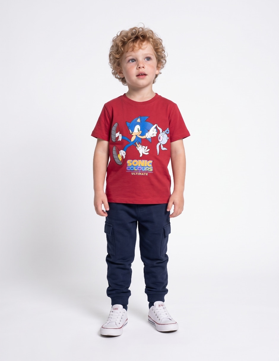 Playera manga corta para niño