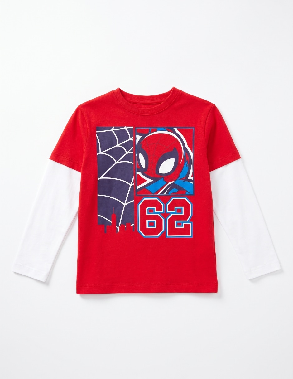 Playera Marvel manga larga para niño Playera Marvel manga larga para niño