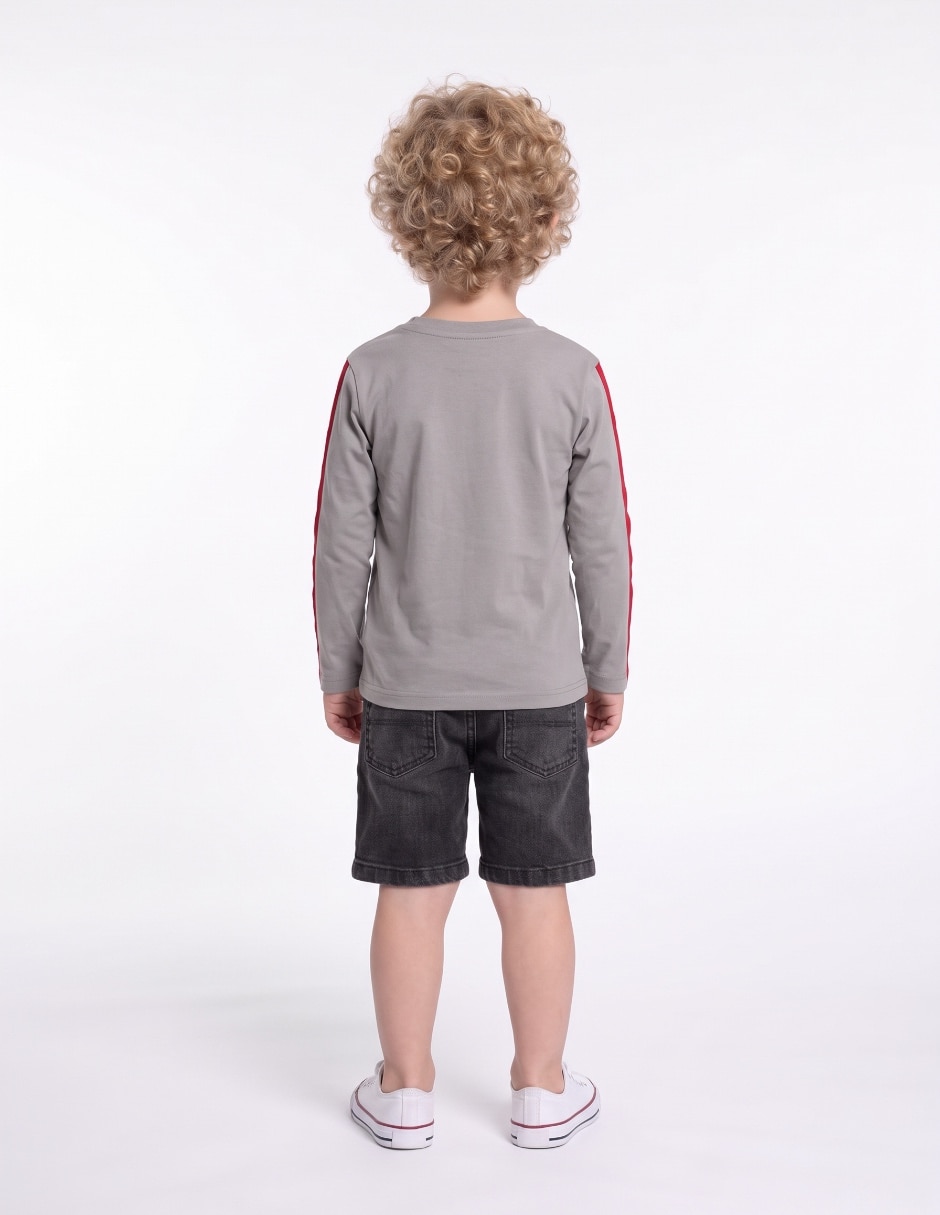 Playera Marvel manga larga para niño 2