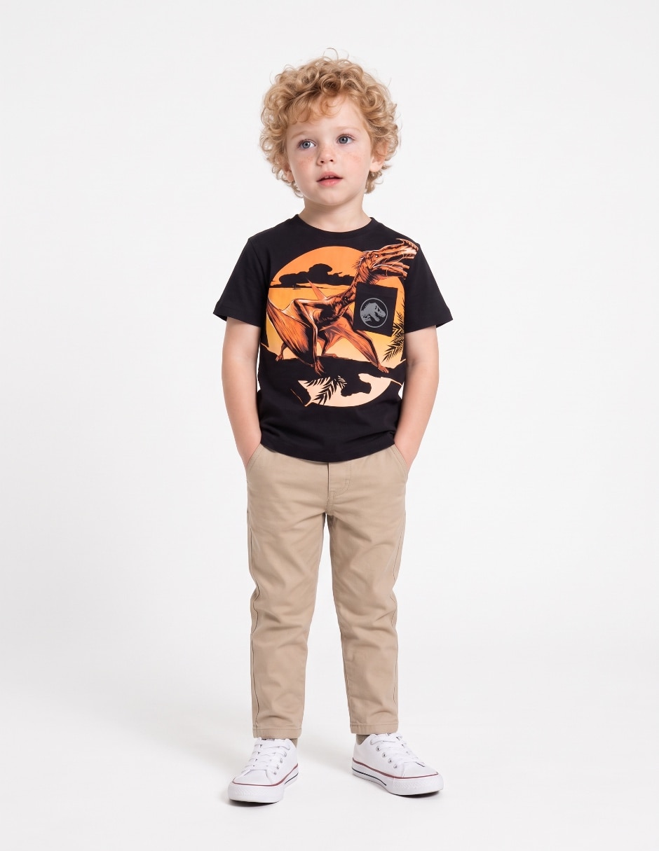 Playera manga corta para niño
