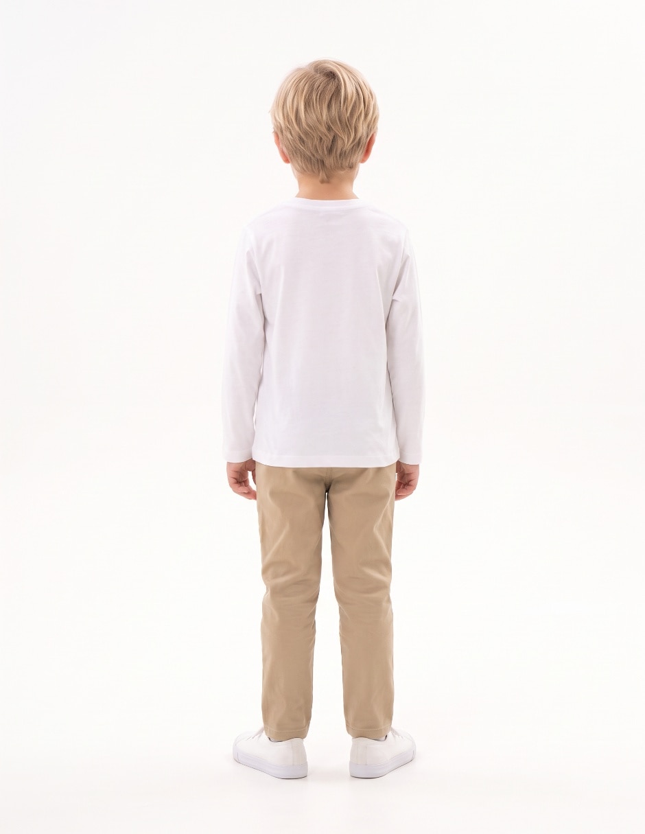 Playera manga larga para niño 4