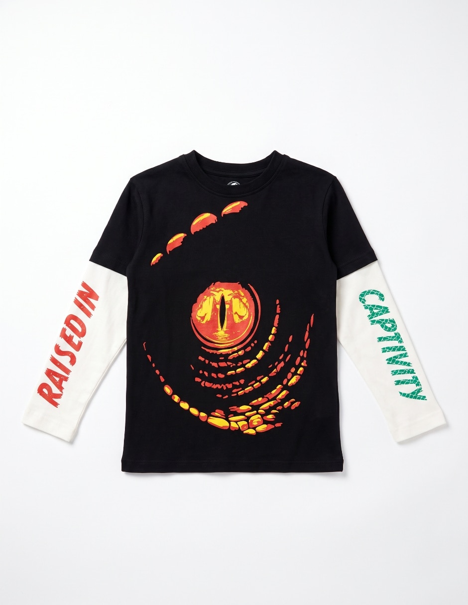 Playera manga larga para niño Playera manga larga para niño