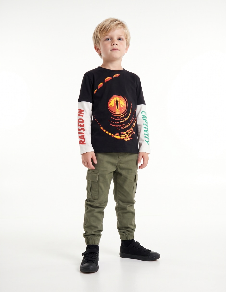 Playera manga larga para niño 4
