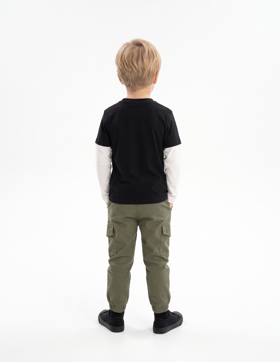 Playera manga larga para niño 5