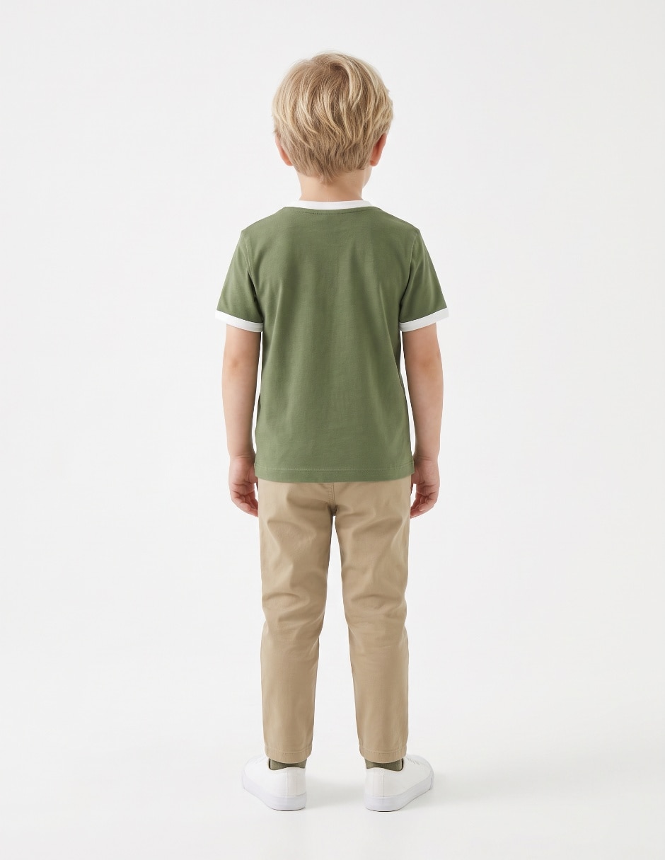 Playera manga corta para niño 5