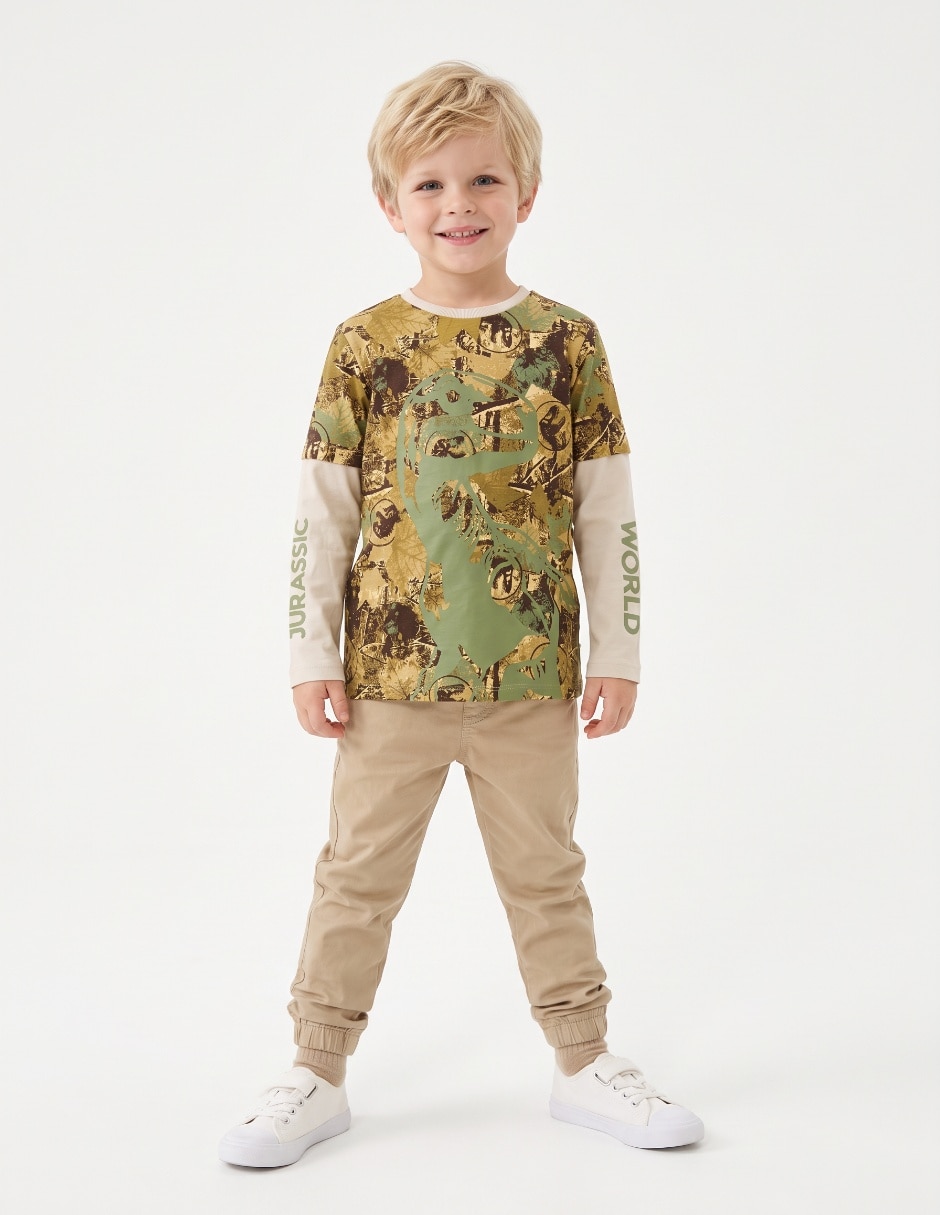 Playera manga larga para niño 4