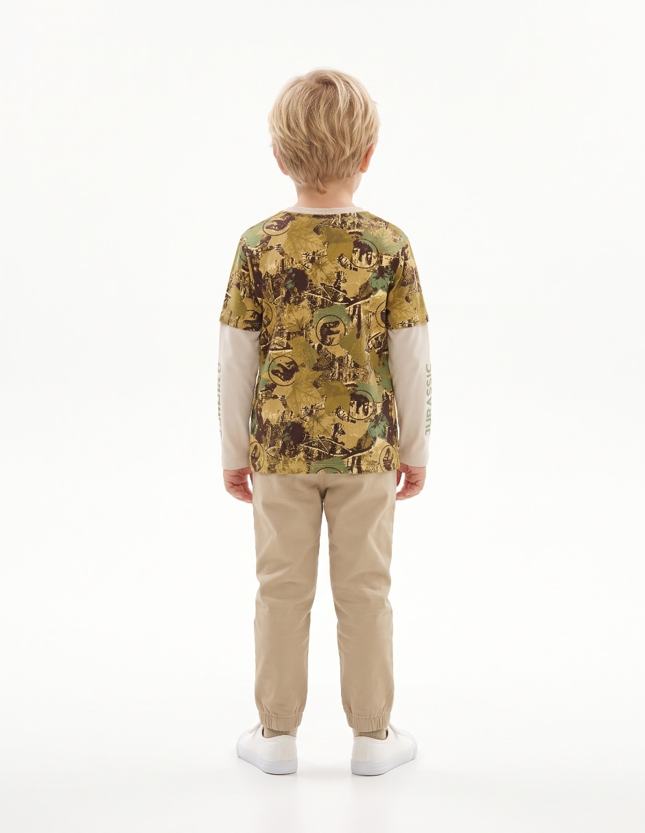 Playera manga larga para niño 5