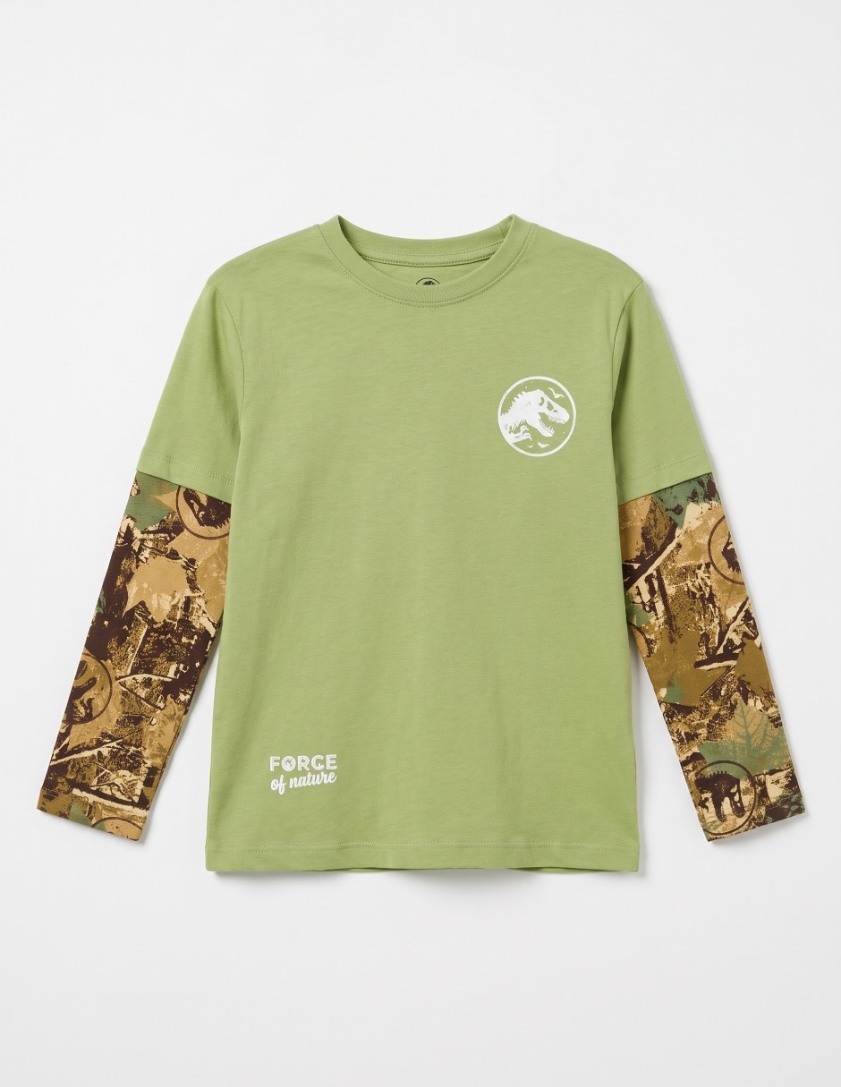 Playera manga larga para niño Playera manga larga para niño