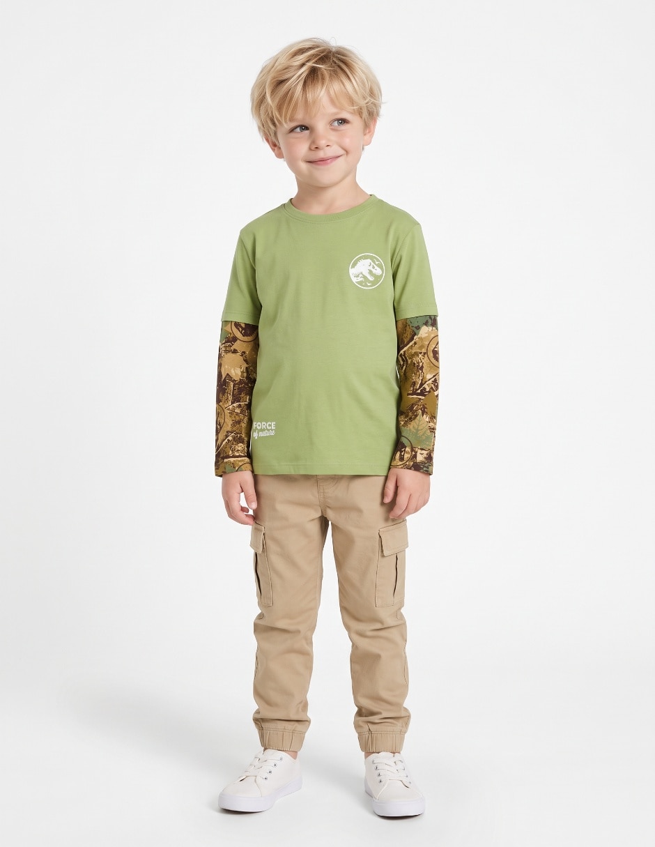 Playera manga larga para niño 4