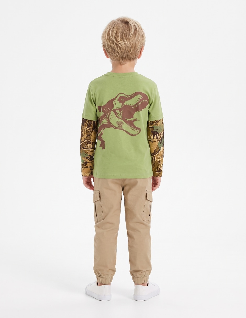 Playera manga larga para niño 5