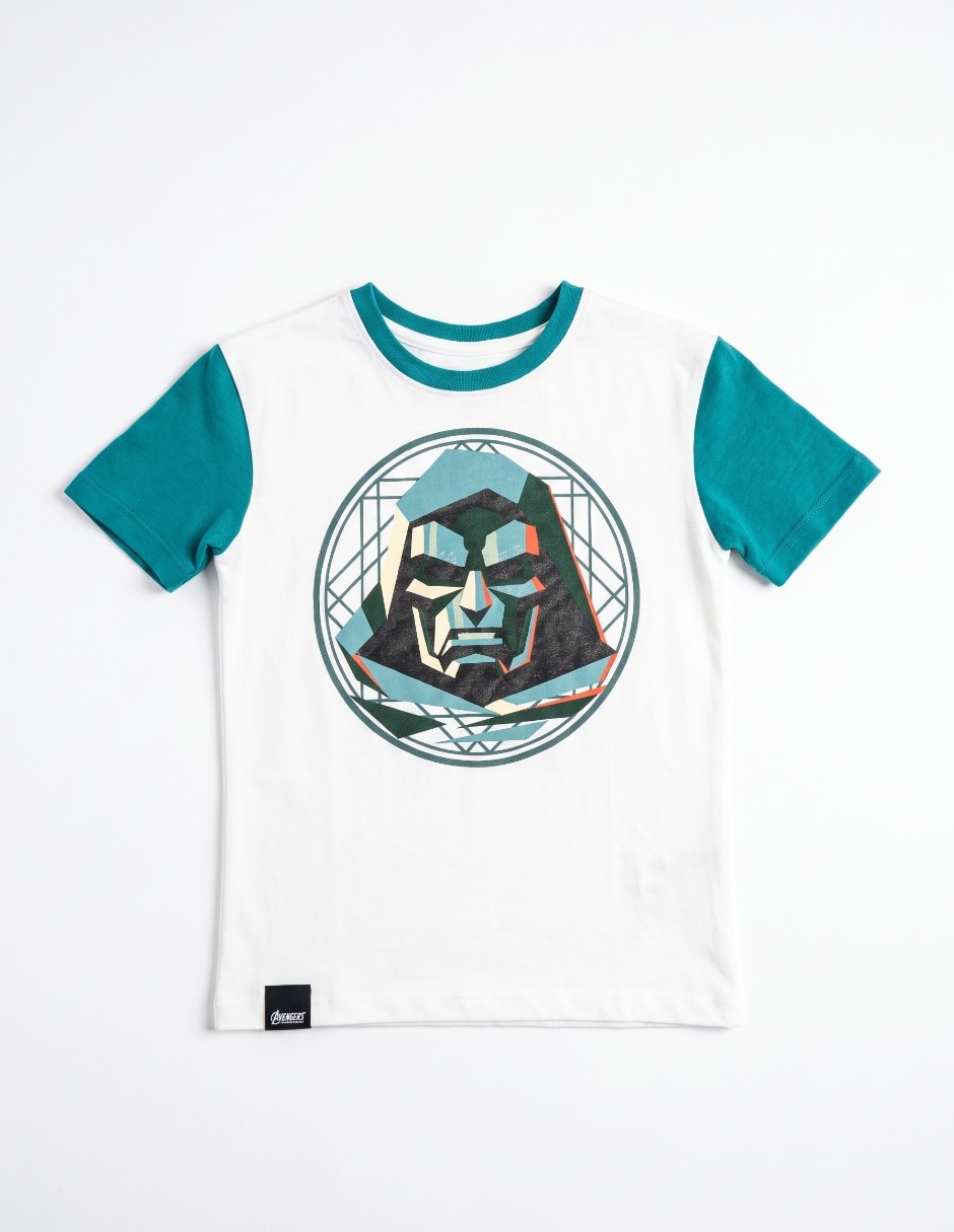 Playera Dr. Doom Doomsday manga corta para niño Playera Dr. Doom Doomsday manga corta para niño