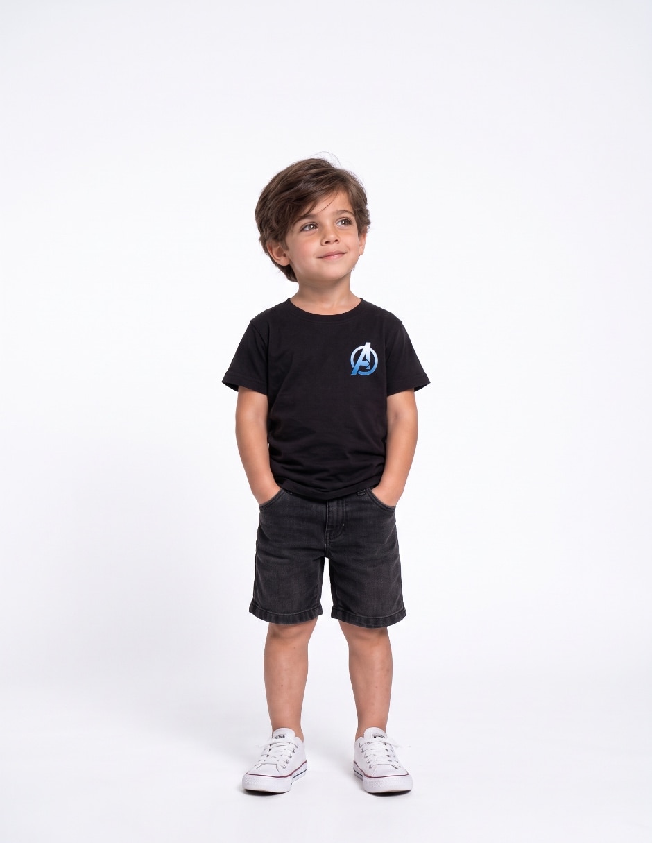 Playera manga corta para niño