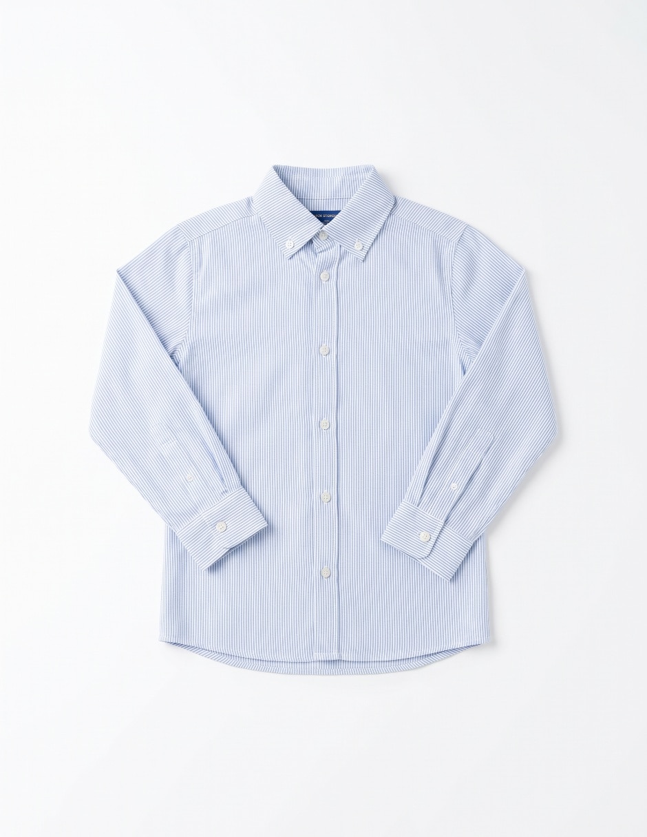 Camisa casual de algodón manga larga para niño 3