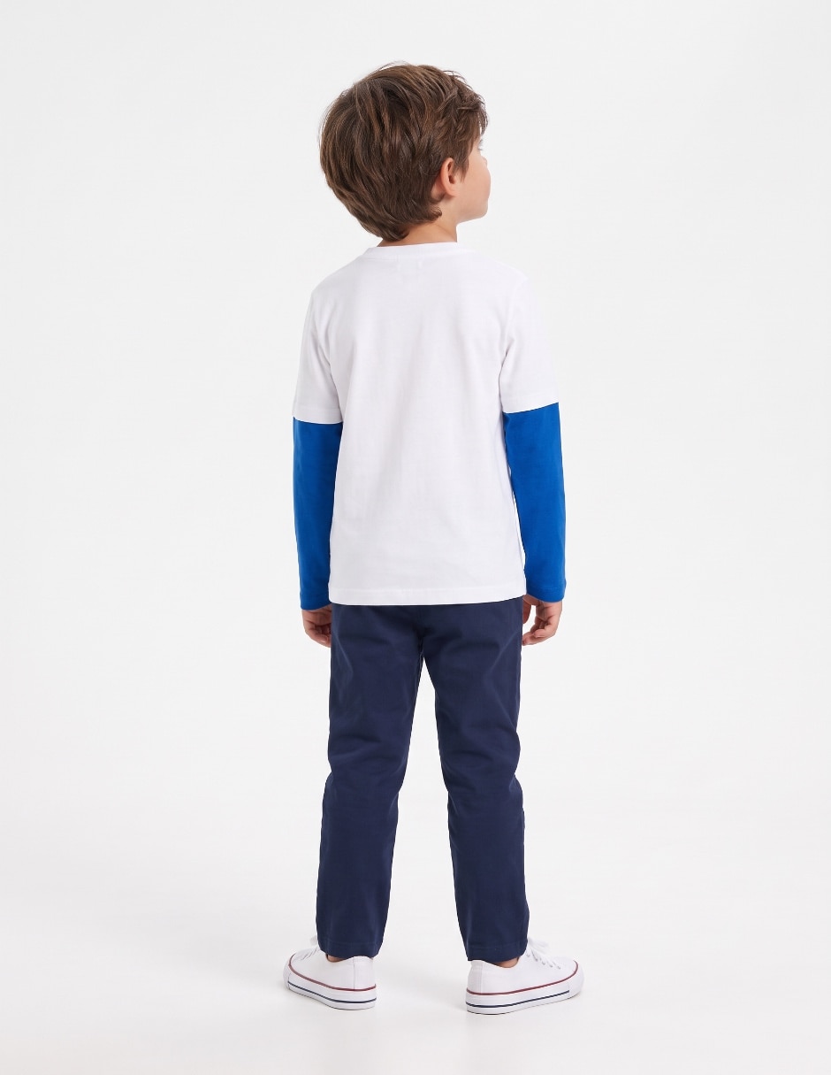 Playera manga larga para niño 2