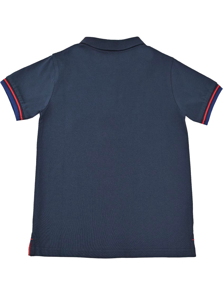 Playera tipo polo de algodón para niño 3