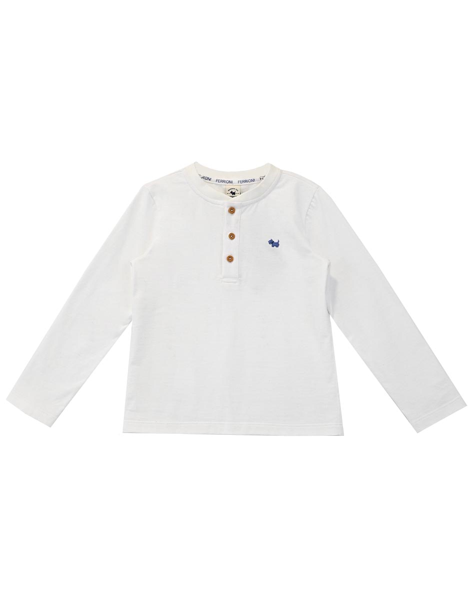 Playera manga larga para niño Playera manga larga para niño