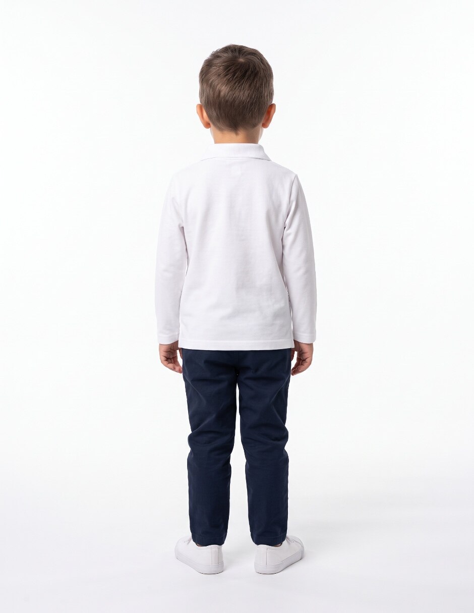 Playera tipo polo para niño 2